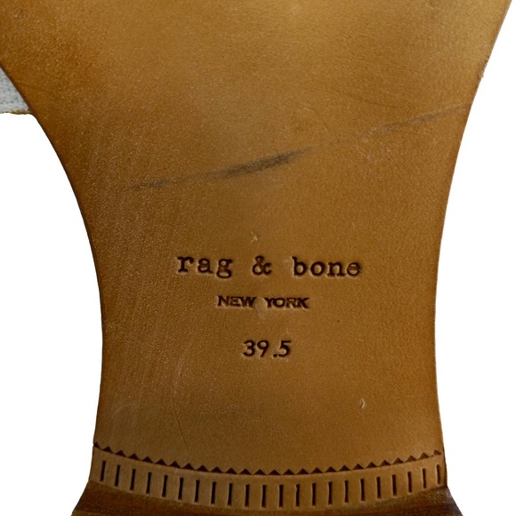 rag & bone White And Black Striped Loafer Size 39.5 EUC - Picture 12 of 13